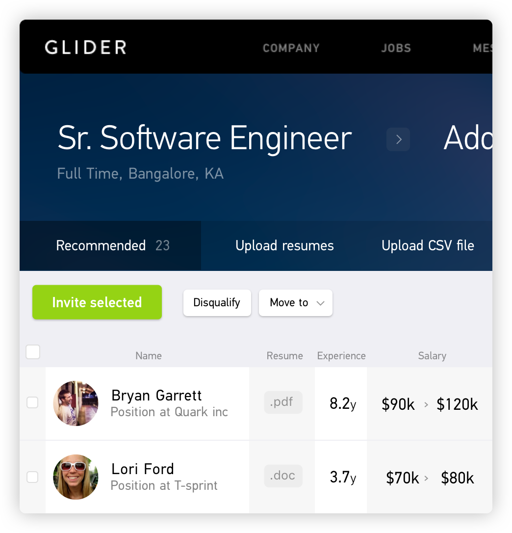 GLIDER.ai Hire best candidates using online assessments and video